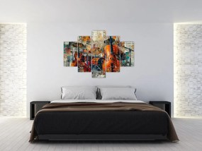 Obraz - Hudobné nástroje (150x105 cm)