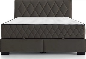 Posteľ Reve 160x200 cm, blatistá hnedá látka