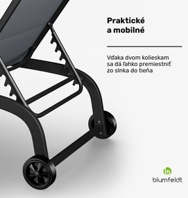 Blumfeldt Limala, lehátko, oceľ/hliník, textilén, 150 kg, prenosné