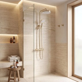 Rea Grace, sprchový set s pákovou batériou, zlatá matná, REA-P4401