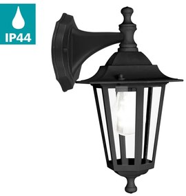EGLO 22467 - vonkajšie nástenné svietidlo LATERNA 4 1xE27/60W čierna