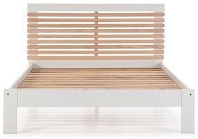 Biela dvojlôžková posteľ s roštom 140x190 cm Vectra – Marckeric