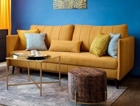 Rozkladacia pohovka Vannes, žltá látka