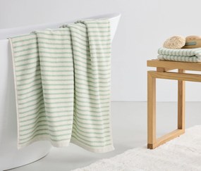 Prúžkovaná osuška, zelená