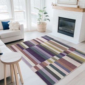 Fialový prateľný koberec 60x100 cm Purple Rain – Mila Home