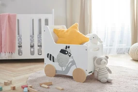 KINDERKRAFT Box na hračky Kinderkraft Medvedík čistotný