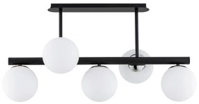 Luster na tyči TUKANE 5xE14/10W/230V čierna