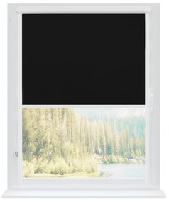 Dekodum Termoizolačná roleta v bielej kazete, farba látky Black Silver Šířka (cm): 74, Dĺžka (cm): 150, Strana mechanizmu: Práva
