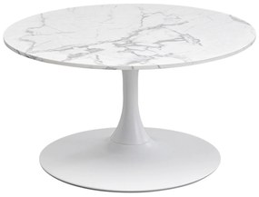 Schickeria Marble konferenčný stolík biely Ø80 cm
