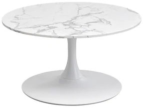 Schickeria Marble konferenčný stolík biely Ø80 cm