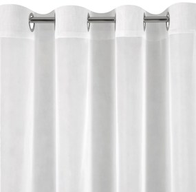 ZÁCLONA NA KRÚŽKOCH LUCY 350X150 CM BIELA
