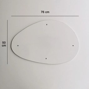 Dekorativní nástěnné zrcadlo Porto 50x76 cm černé