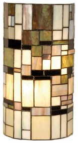 Nástenná lampa Tiffany Blocked - 20 * 11 * 36 cm 2x E14 / Max 40W