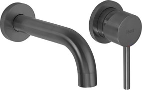 Rea Lungo, podomietková umývadlová batéria + BOX inštalačný systém, grafitová, REA-B6383