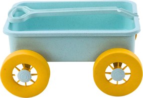 LEAN Toys Vozík na hračky na piesok Pastelová tyrkysová