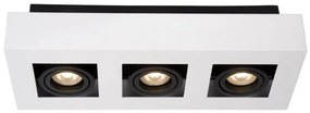 LUCIDE 09119/16/31 XIRAX stropné bodové stmievateľné svietidlo 3xGU10/5W LED biela