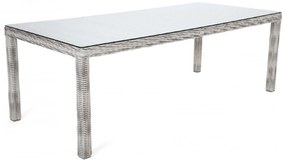 Záhradný jedálenský stôl KINGSTON 230 svetlo-sivý