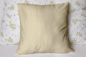 Polášek Jednofarebná obliečka na vankúš Jersey - Svetlo béžová | 40 x 40 cm