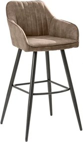 Dizajnová barová stolička Vintage Taupe - SET 2 ks