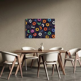 Obraz - Hudobné gramofónové platne (90x60 cm)