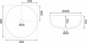 Sklenené umývadlo na dosku REA SUE transparent