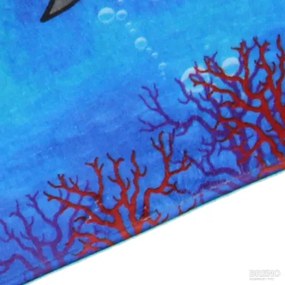 Koberce Breno Kusový koberec Sea World, modrá, viacfarebná,110 x 160 cm