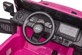 LEAN CARS Batéria pre vozidlo Jeep Wrangler Rubicon DK-JWR555 Pink