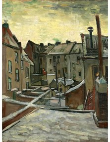 Obraz - reprodukcia 50x70 cm Houses Seen from the Back, Vincent van Gogh – Fedkolor
