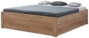 BMB MARIKA s nízkymi čelami - masívna dubová posteľ s úložným priestorom 180 x 200 cm, dub masív