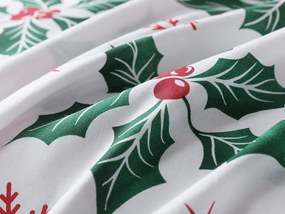 XPOSE® Bavlnené Renforcé obliečky VESELÉ VIANOCE - biele