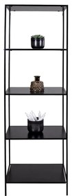 Čierna knižnica House Nordic Vita Shelf, 51 x 170 m