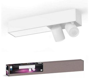 Philips-LED RGBW Stmievateľné bodové svietidlo Hue CENTRIS 2xGU10/4,2W+ LED/11W P6262