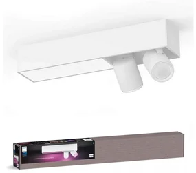 Philips-LED RGBW Stmievateľné bodové svietidlo Hue CENTRIS 2xGU10/4,2W+ LED/11W P6262