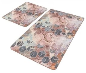 Zamatové kúpeľňové predložky v súprave 2 ks 60x100 cm – Mila Home