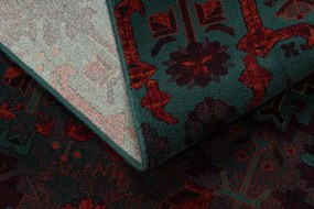 Koberec OMEGA KARAJA kvety, rubín