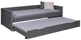 Inter Link Detská výsuvná posteľ Dream the Future, 90 x 200 cm (sivá)  (100394227)