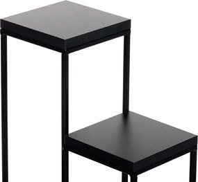 STOJAN NA KVETINÁČ KASKADA 70X40X40 CM ČIERNA