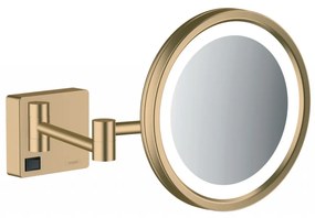Hansgrohe AddStoris - Kozmetické zrkadlo s LED osvetlením, kartáčovaný bronz 41790140