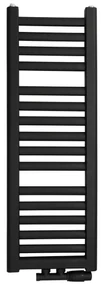 Regnis Elba, vykurovacie teleso 300x910mm so stredovým pripojením 50mm, 350W, čierna matná, ELBA90/30/D5/BLACK