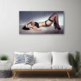 Obraz Canvas Žena erotika sexy 125x50 cm