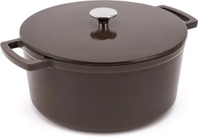 Elmich Smaltovaný liatinový hrniec Ember 24 cm hnedý