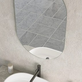 Erga Oval, oválne zrkadlo 50x80cm, ERG-V01-OVAL-5080-CL