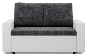 Dvojmiestna pohovka LUNA rozkladacia, tmavosivá / biela