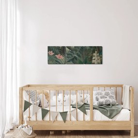 Obraz - Henri Rousseau, The Equatorial Jungle, reprodukcia (s hodinami) (90x30 cm)