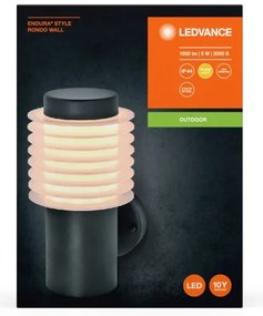 Ledvance - LED Vonkajšie nástenné svietidlo RONDO LED/9W/230V IP44 antracit
