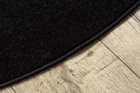Koberec ETON PLUS čierny kruh