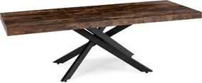HAMPTON Rozkladací stôl 160-240 cm rustikálny dub/čierny