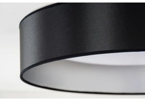 Duolla - LED Stropné svietidlo ROLLER LED/24W/230V pr. 45 cm čierna/strieborná