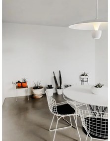 Biele závesné svietidlo SULION Poppins, výška 150 cm