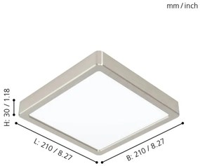 Eglo 99241 - LED stropné svietidlo FUEVA 5 LED/16,5W/230V